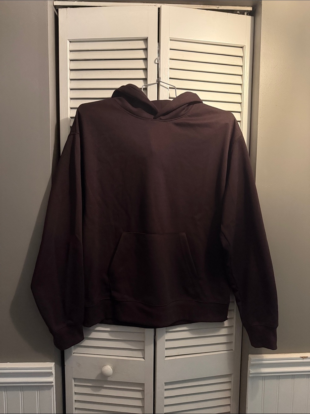Men's Brown Hoodie Sweatshirt - Classic Pullover